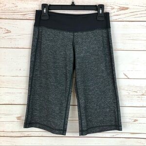 Lululemon Clam Digger II Heathered Deep Coal Crop Shorts
